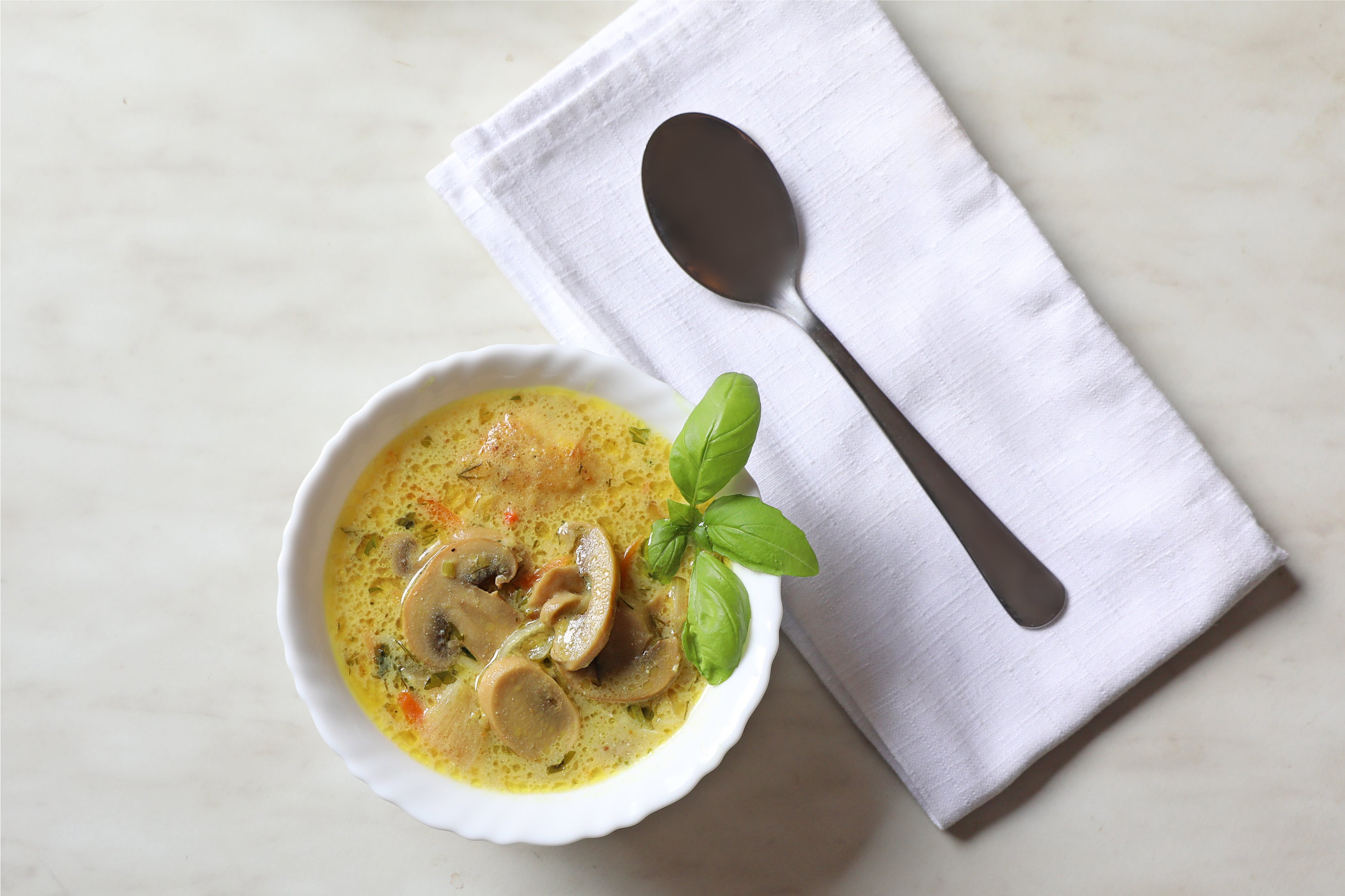 Creamy Chicken and Mushroom Soup