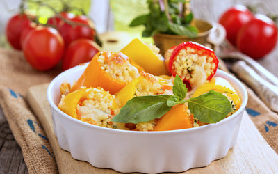 Crab and Roasted Red Pepper Stuffed Mini Peppers