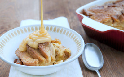 Bread Pudding with Holiday Sauce